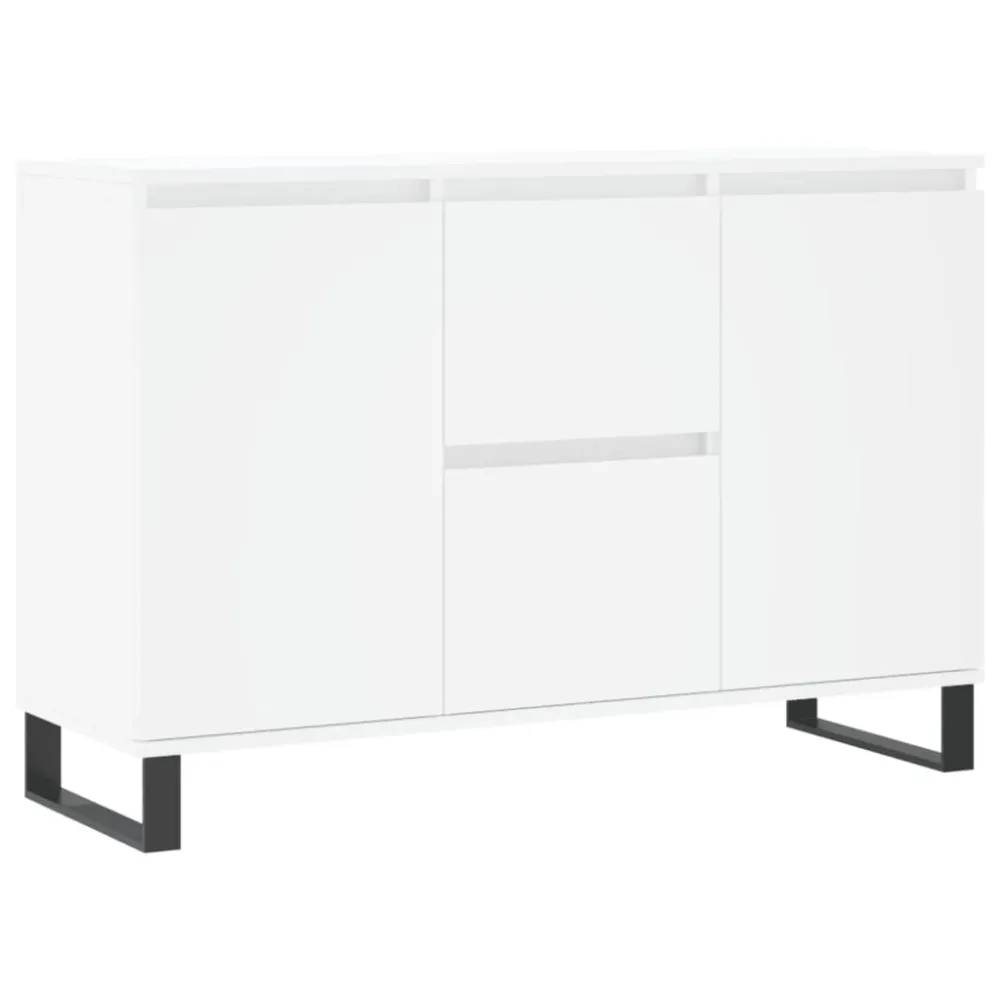 Buffet bahut commode armoire meuble de rangement organisateur cuisine salle de séjour salon 104 x 35 x 70 cm bois d'ingéni...