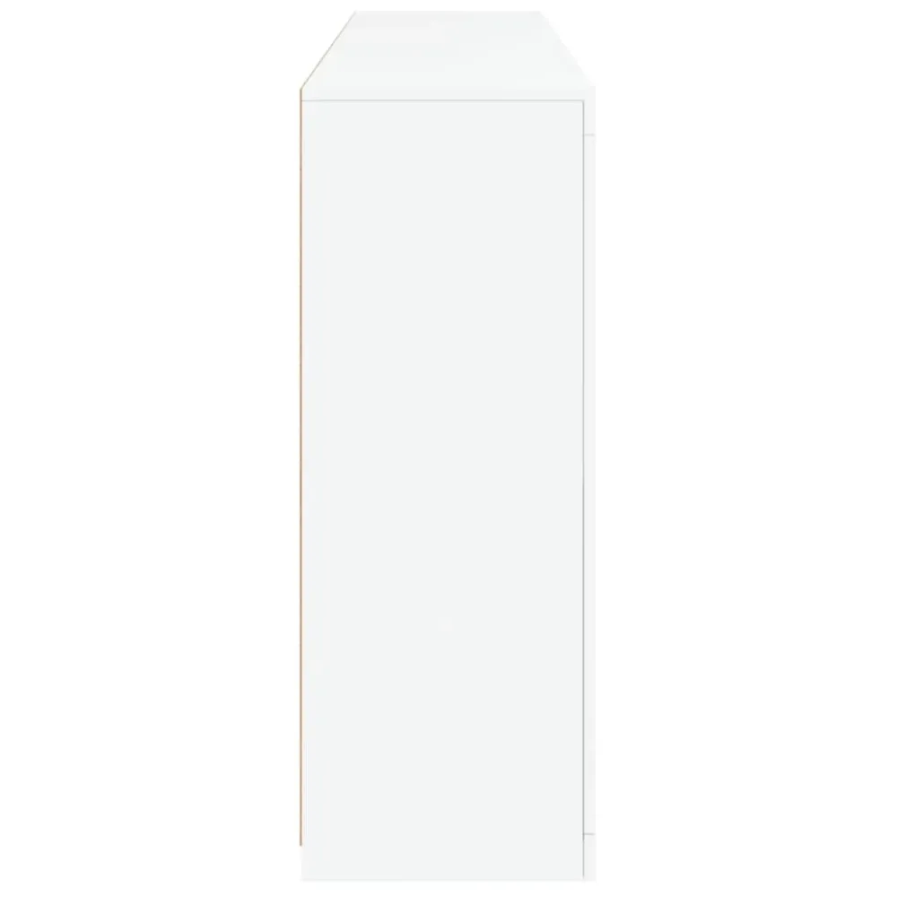 Buffet bahut commode armoire meuble de rangement organisateur cuisine salle de séjour salon avec lumières LED 162 x 37 x 1...