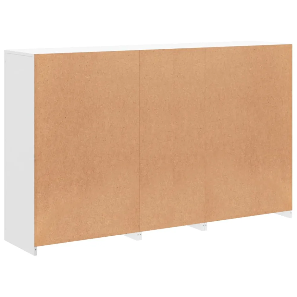 Buffet bahut commode armoire meuble de rangement organisateur cuisine salle de séjour salon avec lumières LED 162 x 37 x 1...