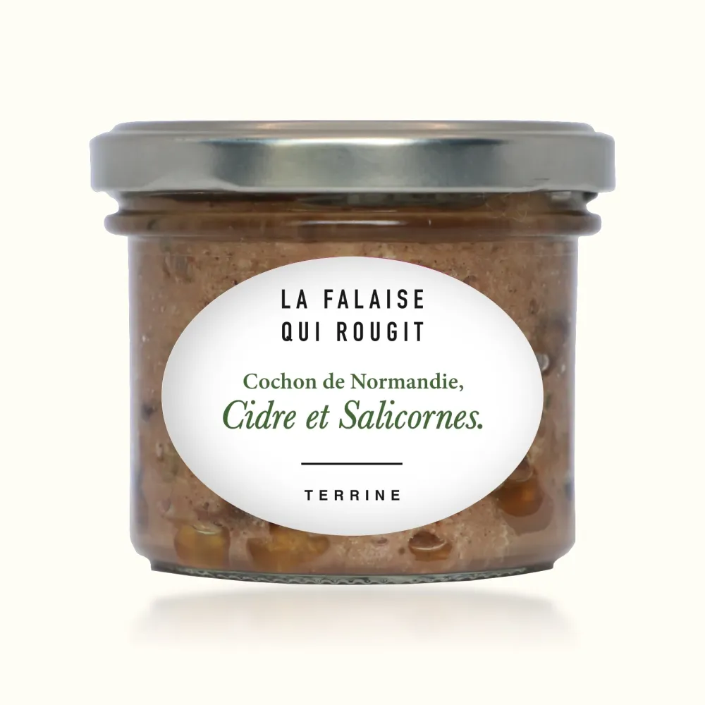 Terrine de cochon de Normandie, cidre et salicornes