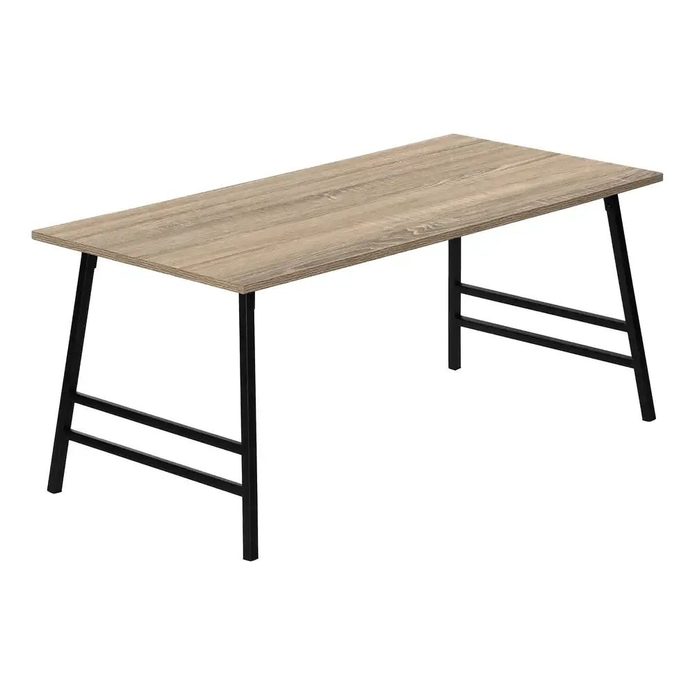 Table Basse - 40"L / Taupe Fonce / En métal Noir