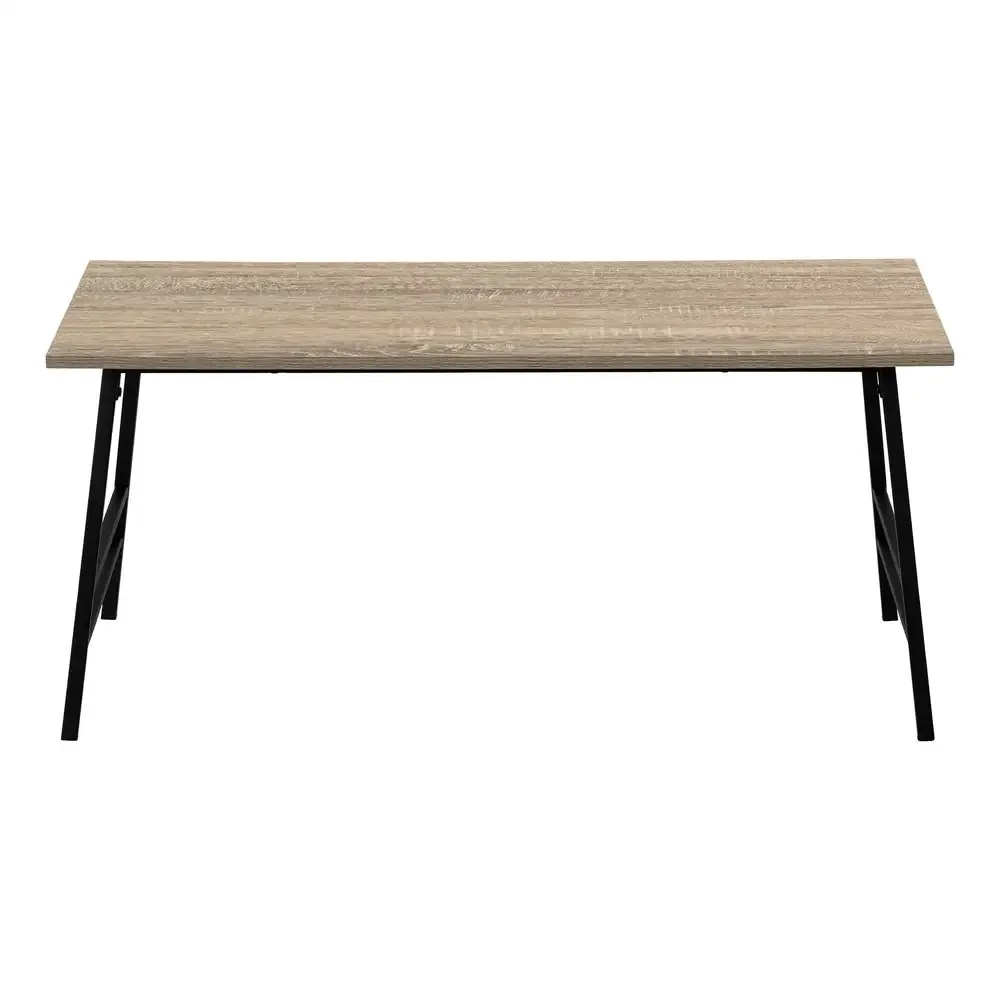 Table Basse - 40"L / Taupe Fonce / En métal Noir