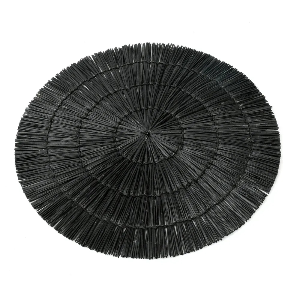 ALANG ALANG Set de Table Rond-Noir