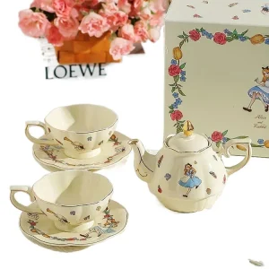 Alice – théière et service à thé pour meilleurs amis, cadeau d'anniversaire avancé pour filles, nouveau cadeau de mariage...