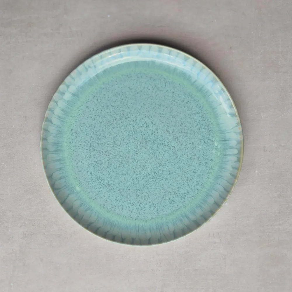Assiette grande Cuba menthe