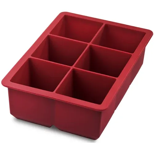 Bac à Glaçons - Cubes Rouges Taille Géante 2''