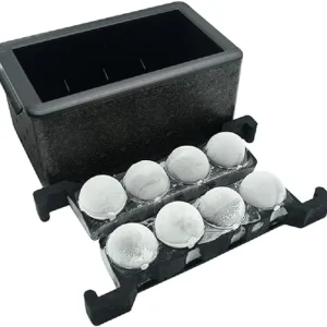 Bac à glaçons - Machine à boules de glace transparentes (8 boules)