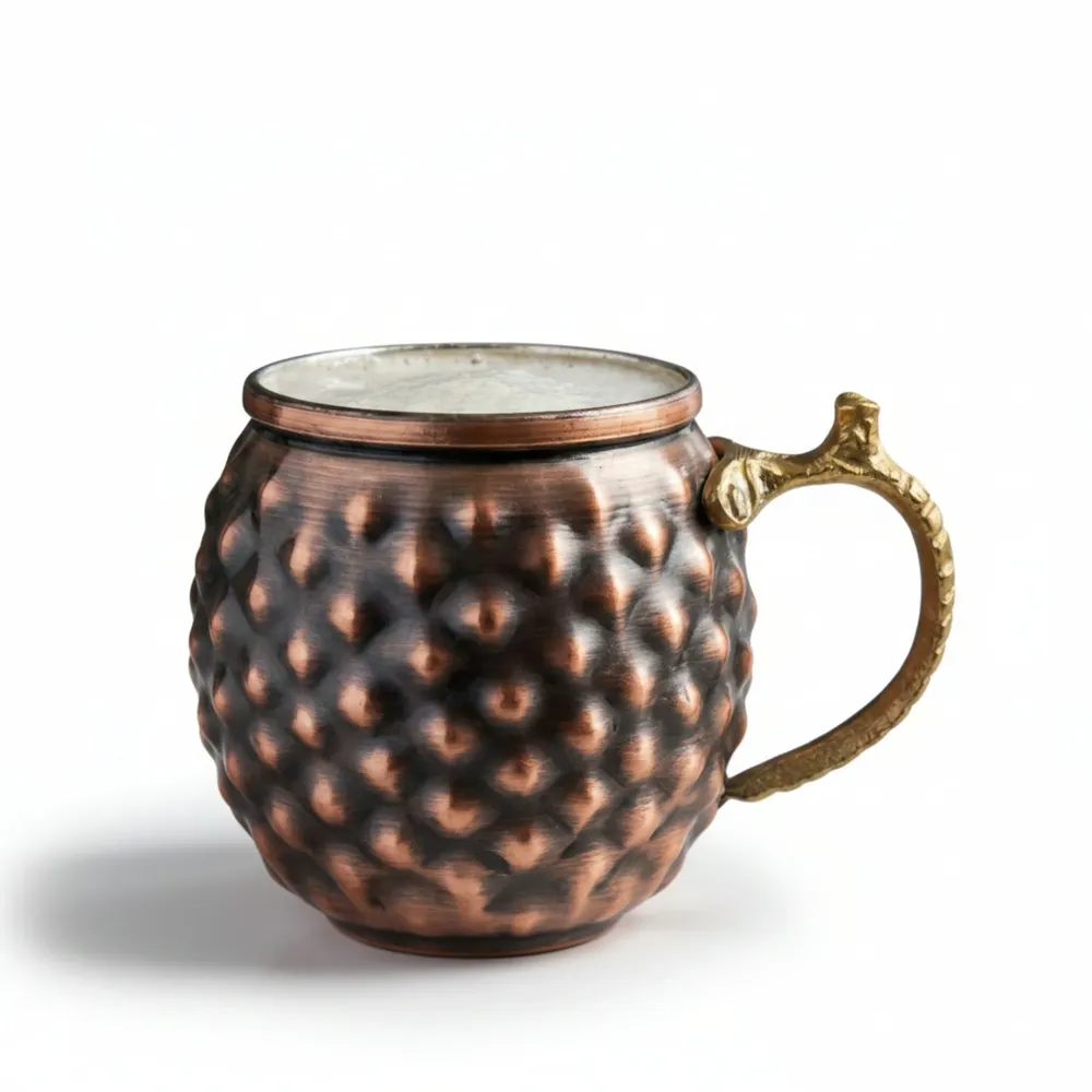 Tasse noire en forme de pyramide Bakırzen 300 ml (10,14 fl oz)