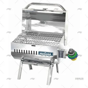 Barbecue à gaz avec système de bombonne à gaz. Couvercle de protection. 230 x 305 mm