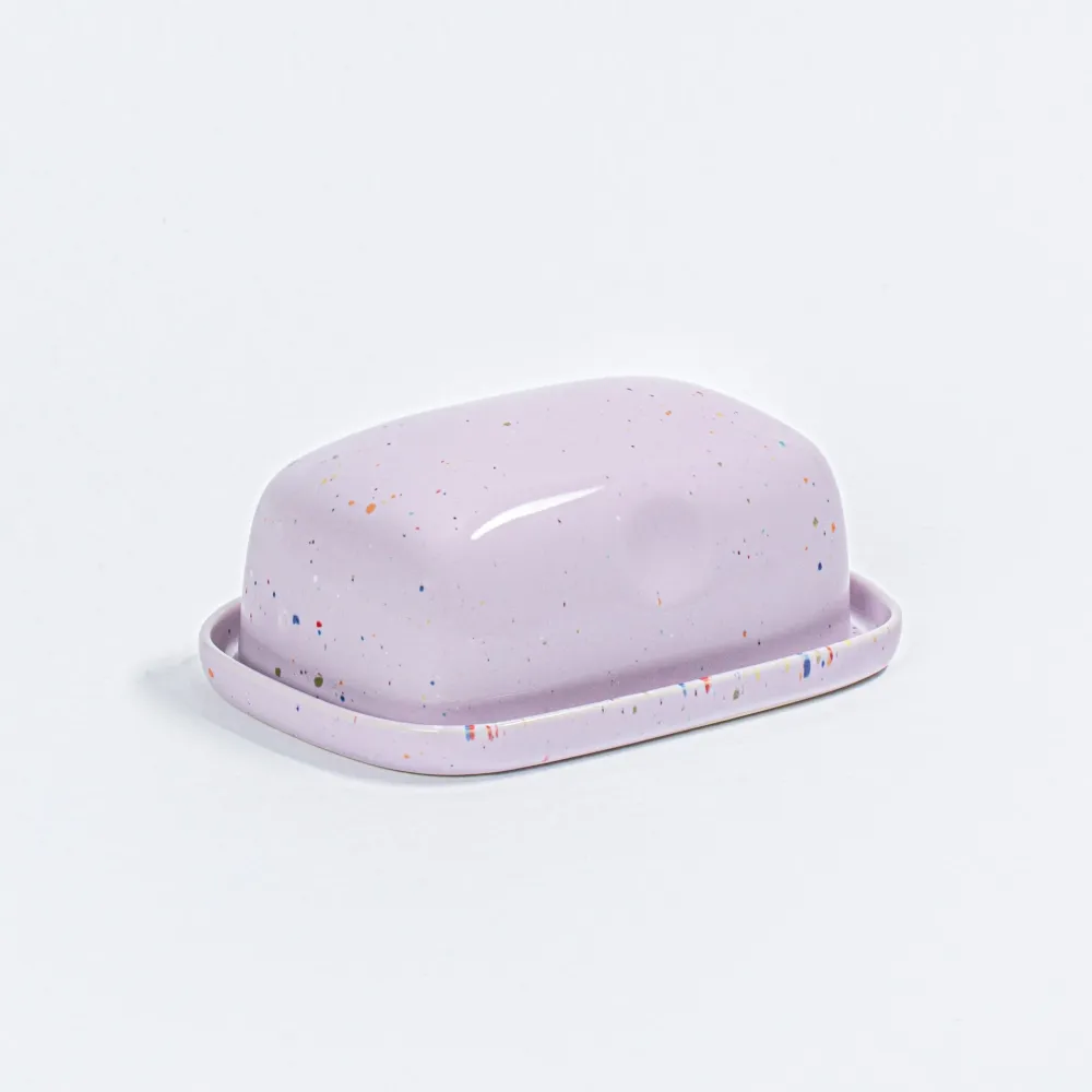 Beurrier confettis lilas