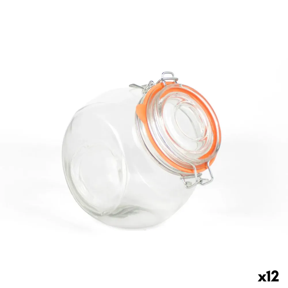 Bocal La Mediterránea Orange Transparent 1 L (12 Unités)