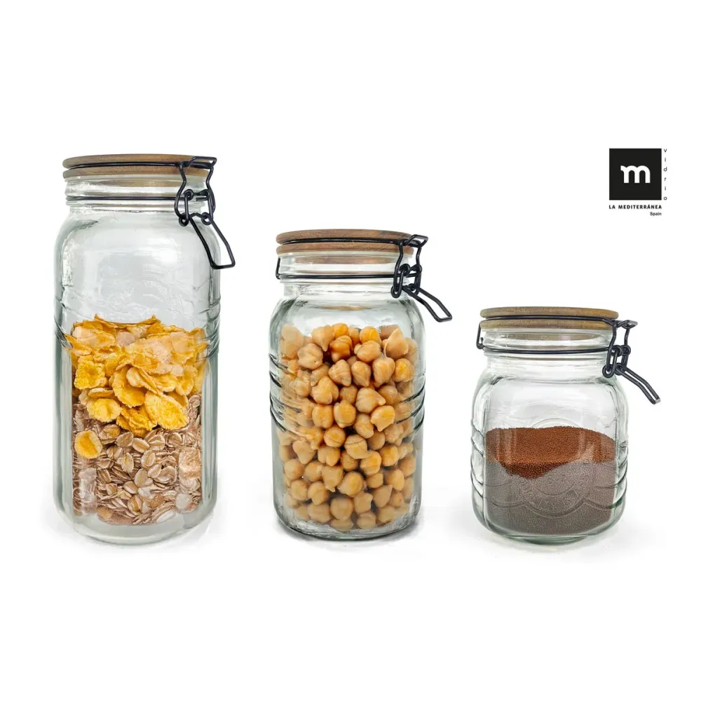 Bocal La Mediterránea Transparent 2 L (12 Unités)