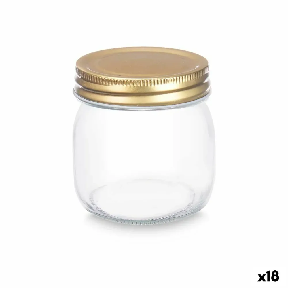 Bocal Vivalto Transparent Doré 180 ml (18 Unités)