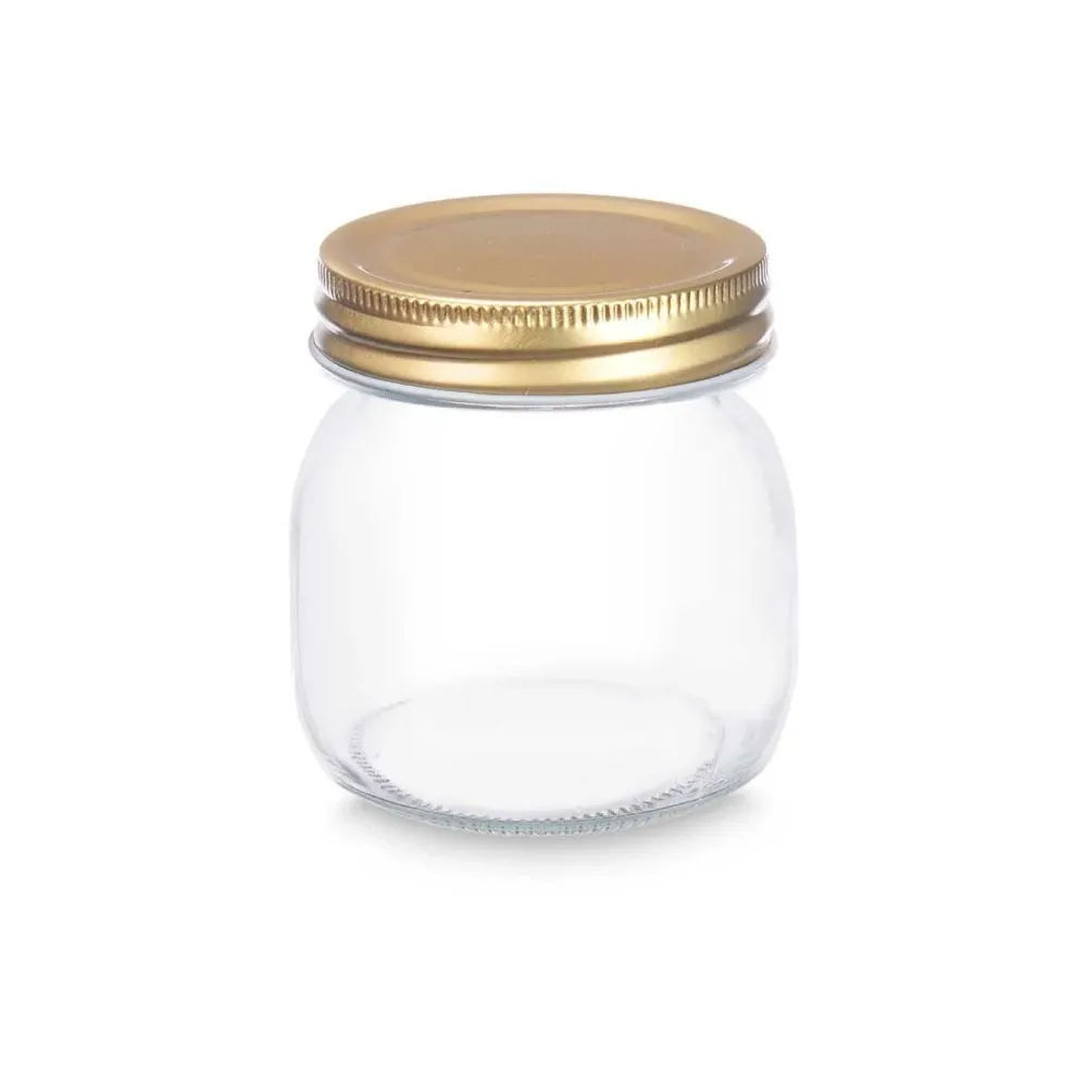 Bocal Vivalto Transparent Doré 300 ml (12 Unités)
