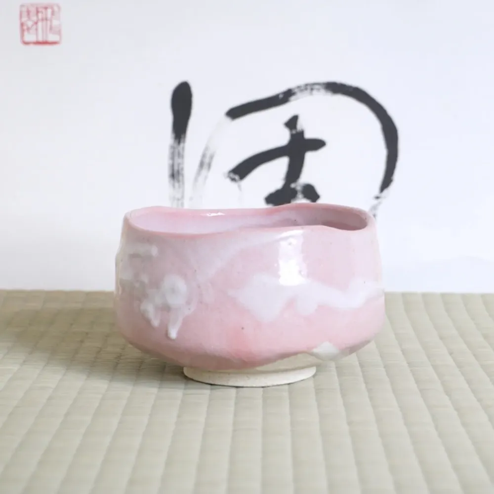 Bol à matcha- Shino pink
