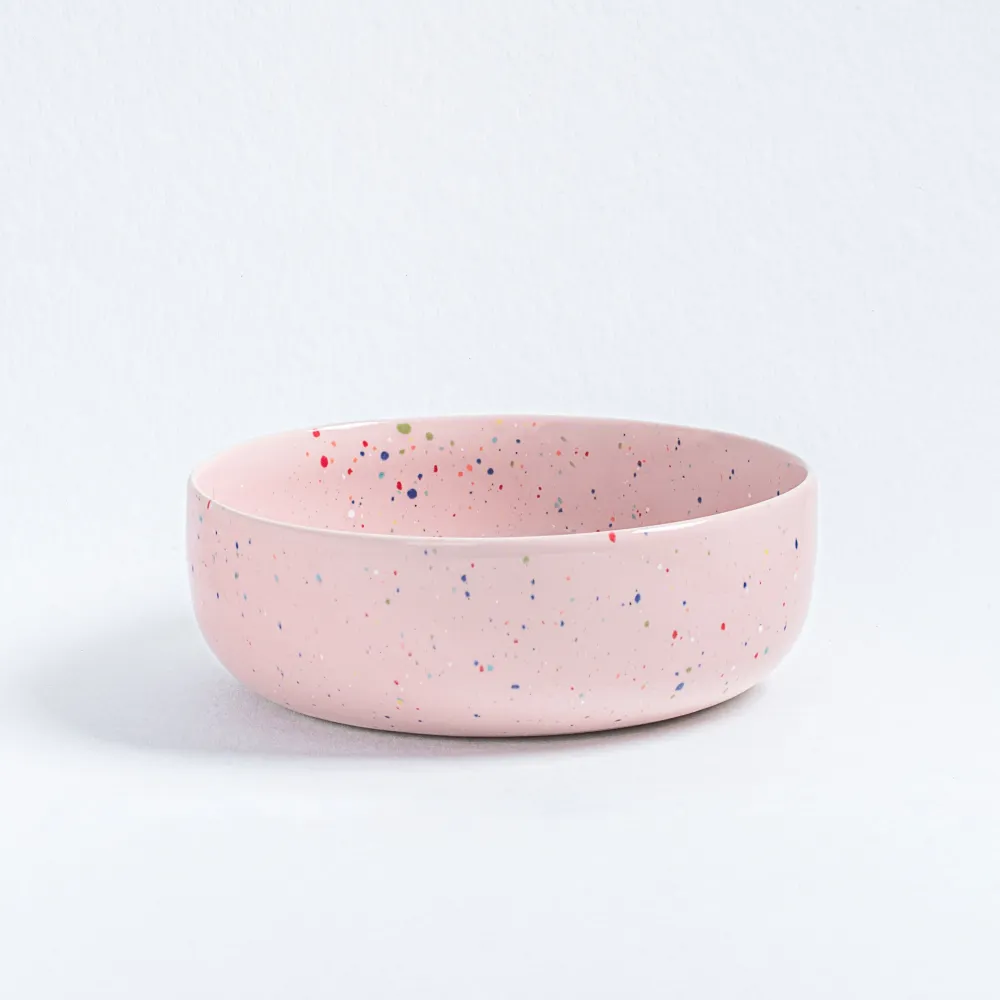 Bol à pâtes confettis blush