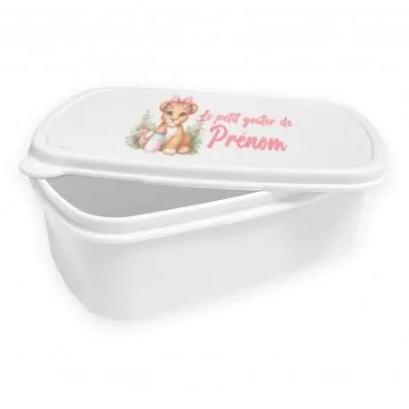 Boîte à goûter enfant personnalisable avec prénom