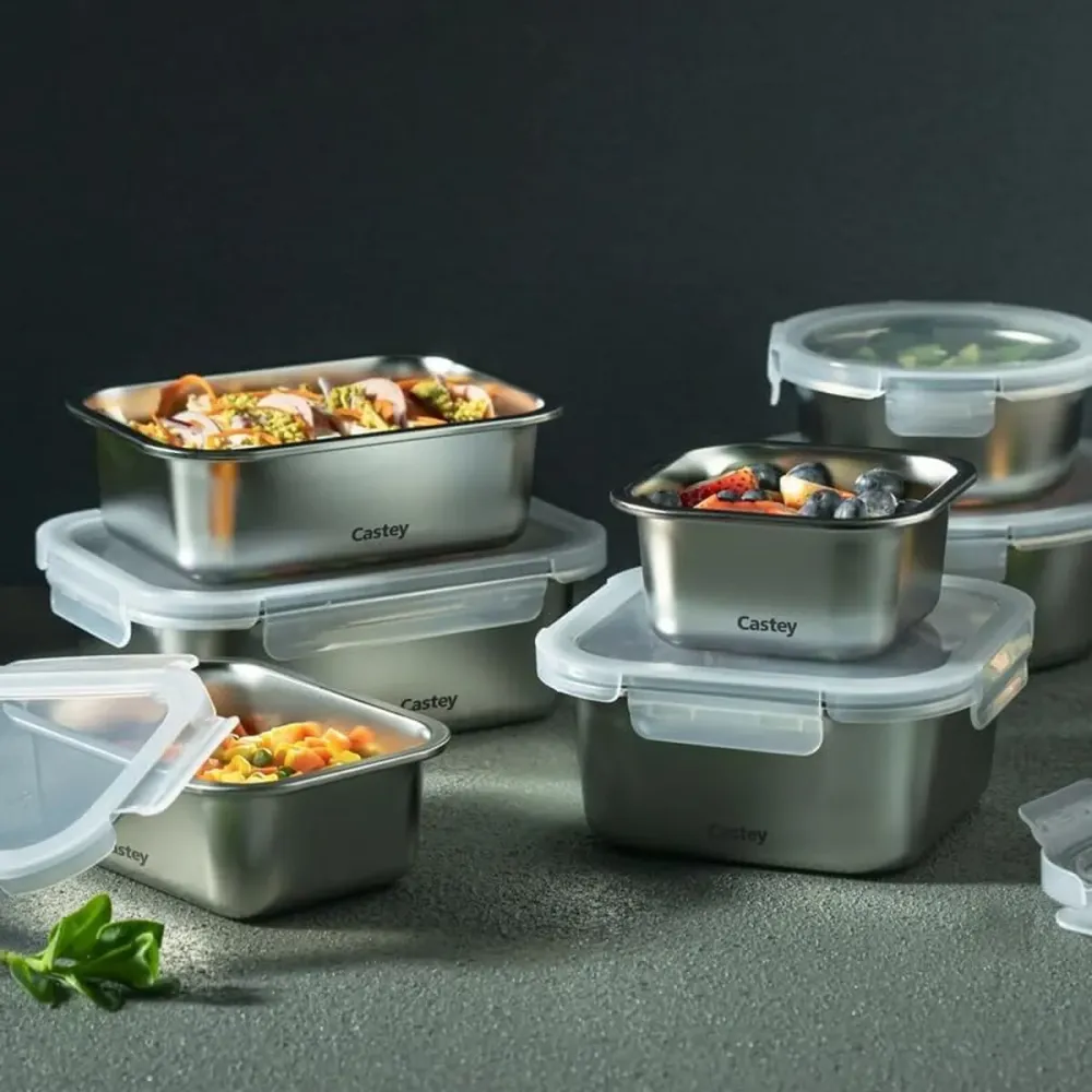 Boîte à lunch Castey C-C600 Argenté Acier inoxydable 600 ml