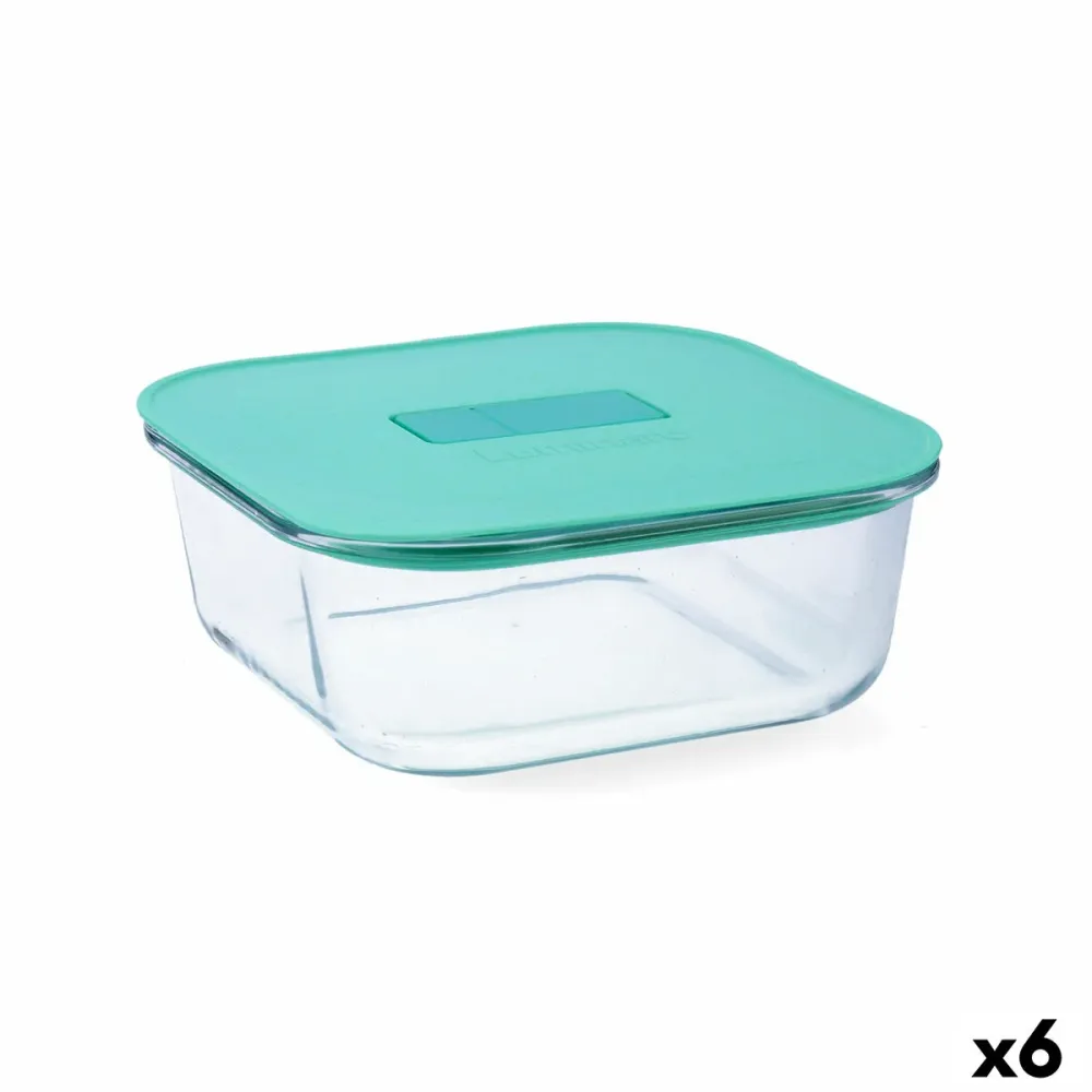 Boîte à lunch hermétique Luminarc Joy Bleu verre 1,1 L (6 Unités)