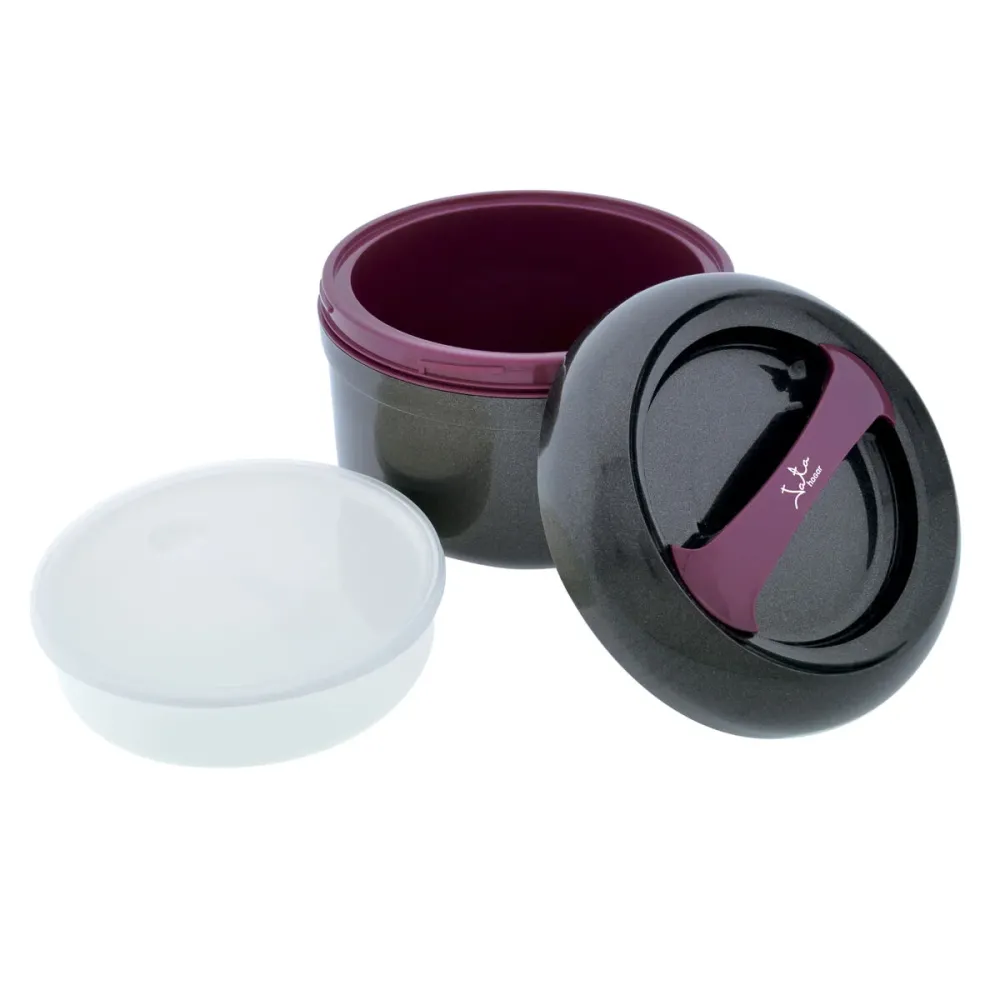 Boîte à lunch JATA 942 2 L Plastique Rond Compact Ø 22 cm