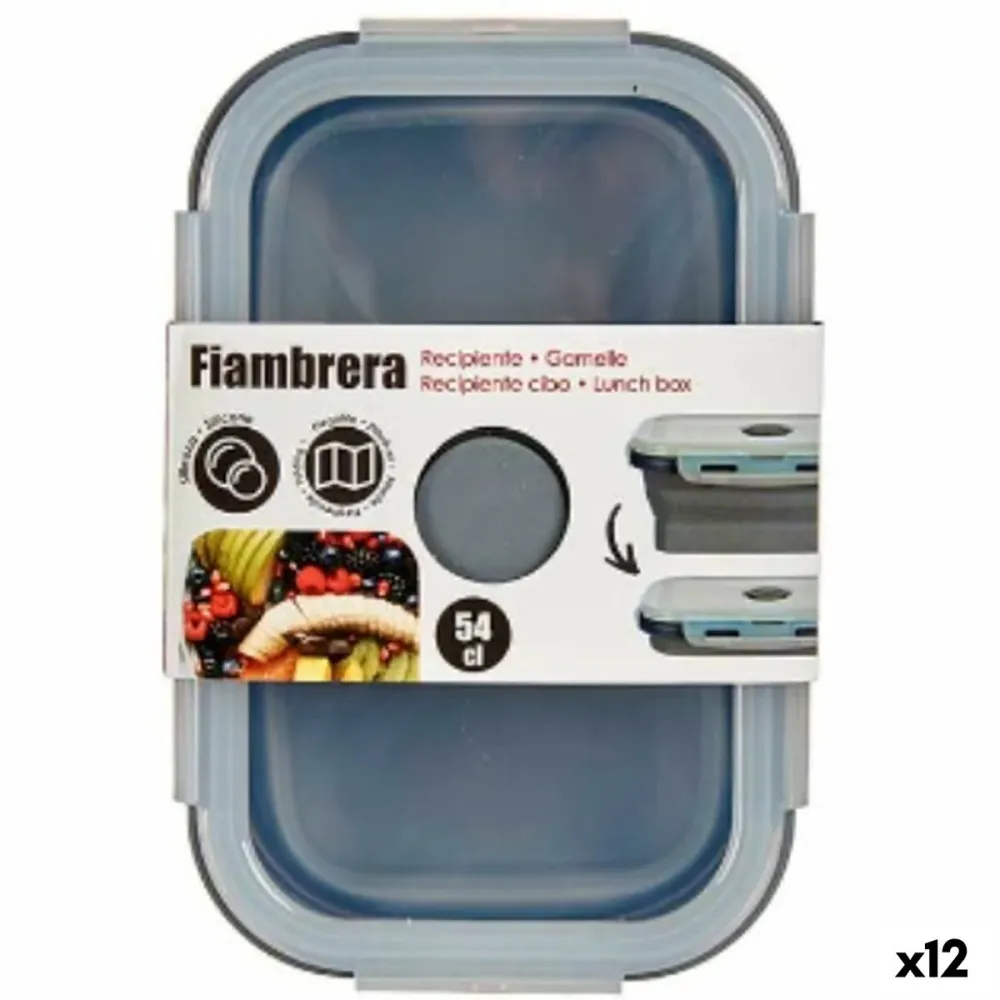 Boîte à lunch Kinvara Gris Transparent ABS 540 ml (12 Unités)