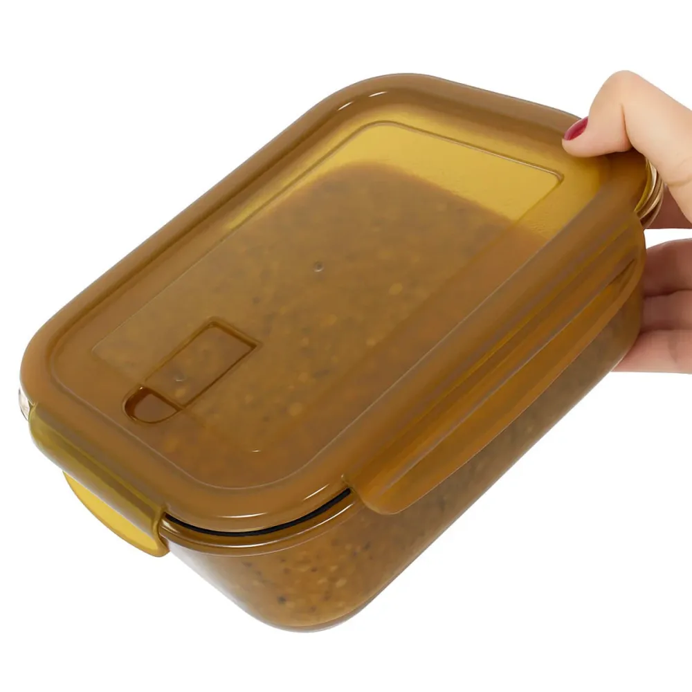 Boîte à lunch Quttin Ambare Rectangulaire 1,5 L (6 Unités)