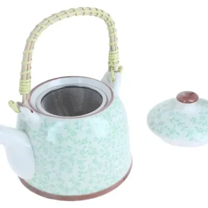 Bouilloire en céramique avec infuseur « Vignes Vertes » (800 ml)