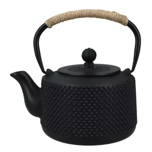 Bouilloire japonaise en fonte avec infuseur–Motif Arare (1 l)