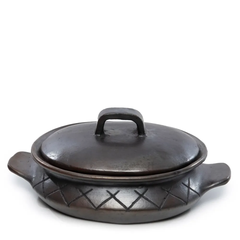 BURNED Pot à Curry Avec Motif et Poignées Latérales