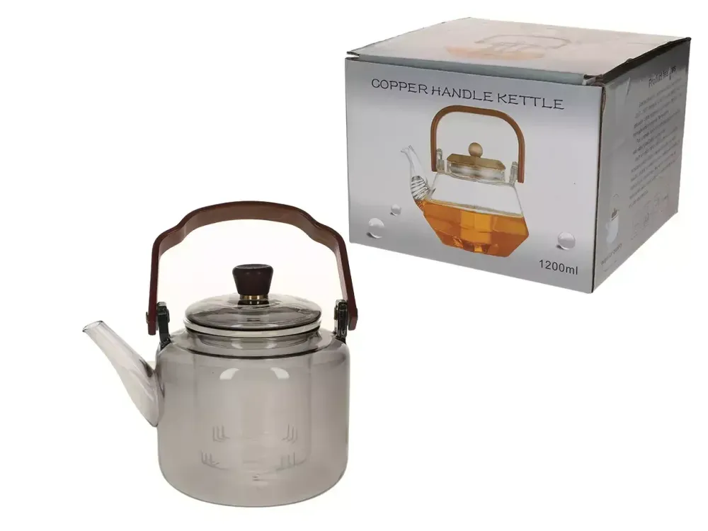 Carafe en verre avec infuseur et passoire en verre (1000 ml)