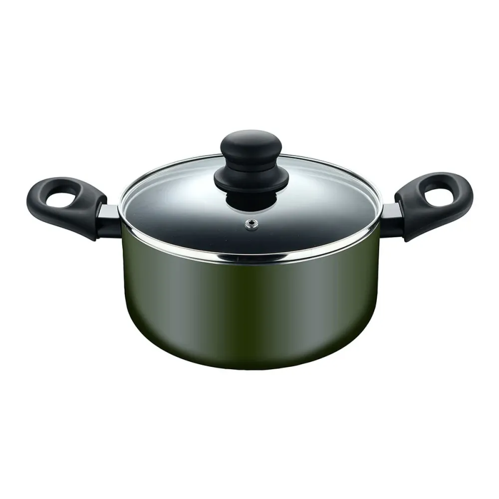 Casserole avec Couvercle San Ignacio experto Noir Vert Ø 28 cm