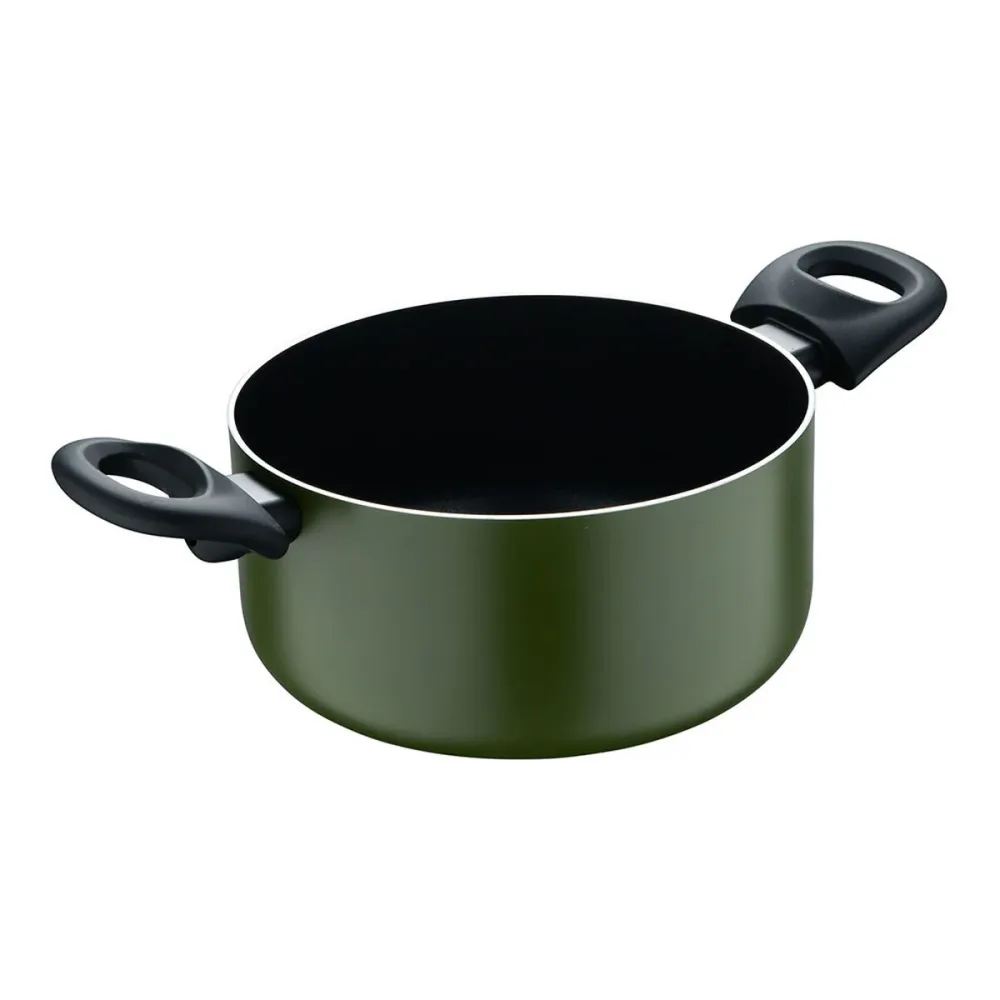 Casserole avec Couvercle San Ignacio experto Noir Vert Ø 20 cm