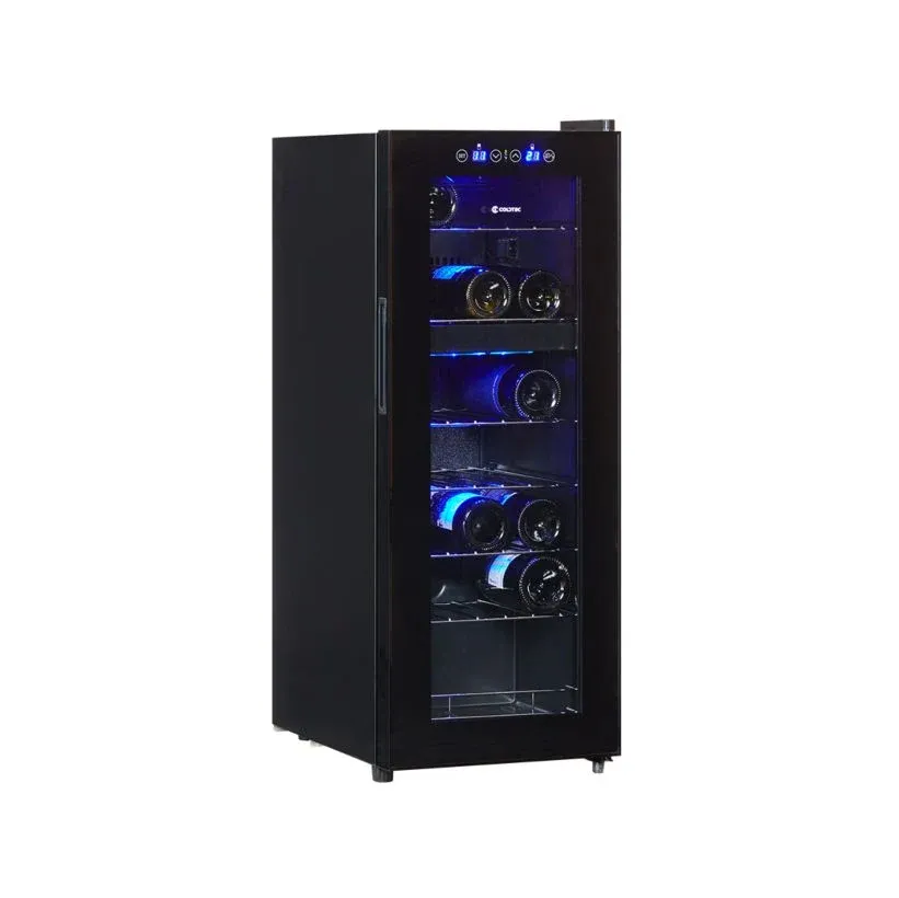COLDTEC Weinkühlschrank 18 - 21 Flaschen 2 Zonen