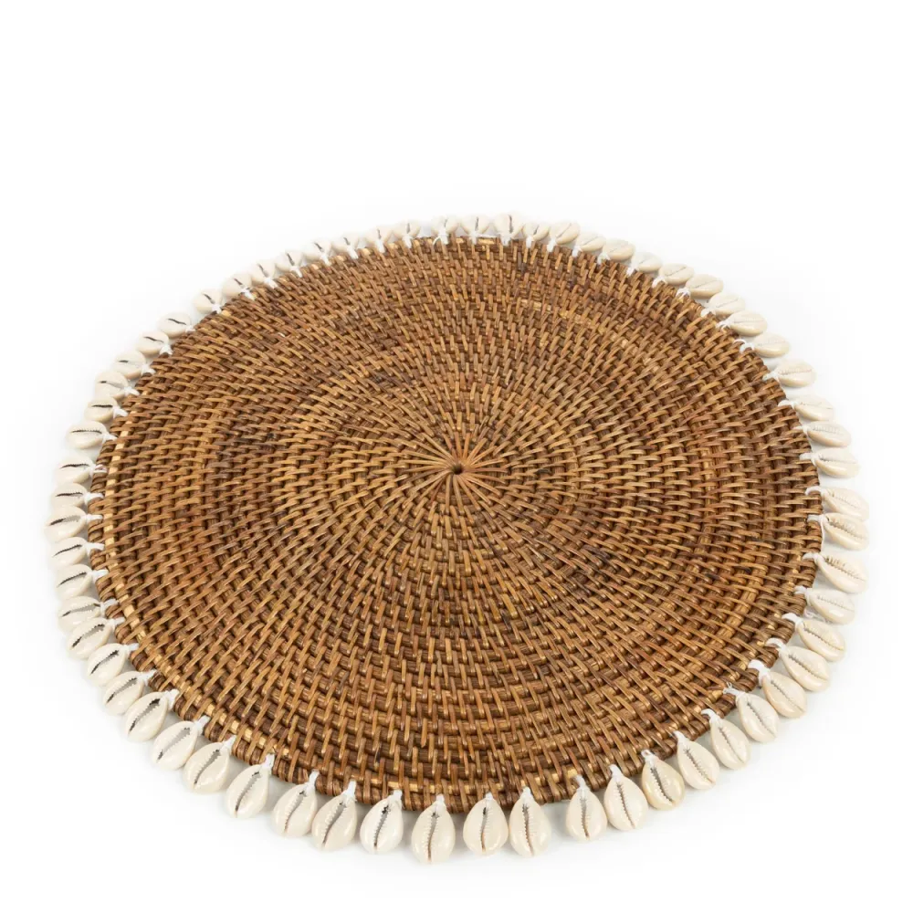 COLONIAL Napperon Shell Naturel-Brun