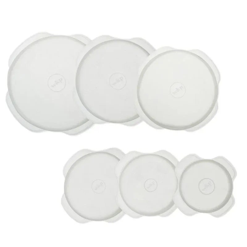 W&P - Couvercles extensibles réutilisables - Ensemble de rond - Jeu de 6
