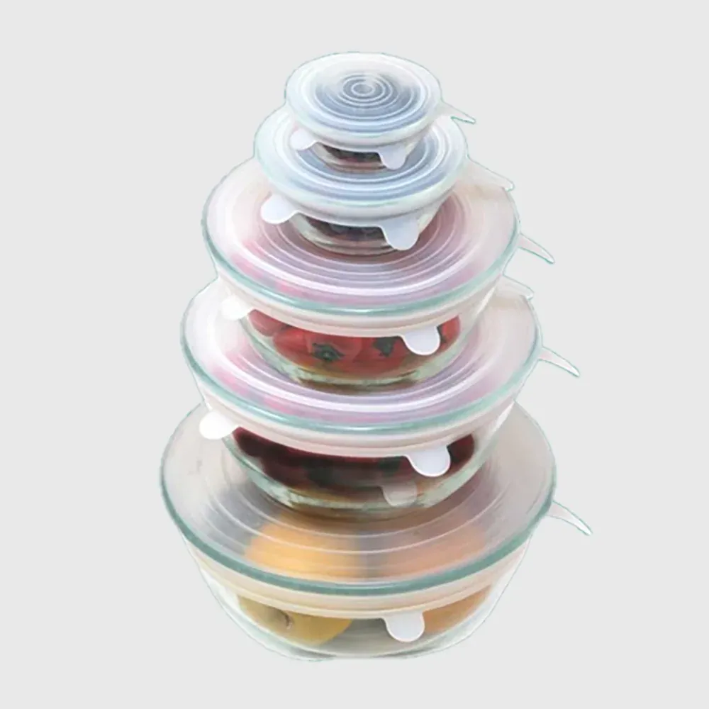 Couvercles de silicone - pack de 6