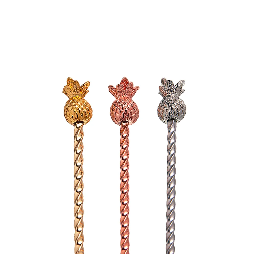 Cuillère de Bar - Ananas Cuivre 43cm