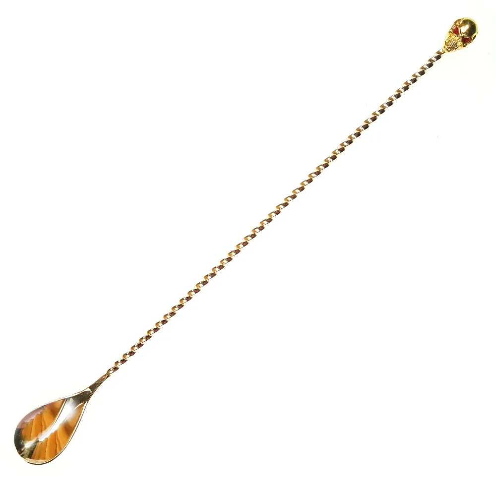 Cuillère à Bar - Crâne Voodoo Or 30cm