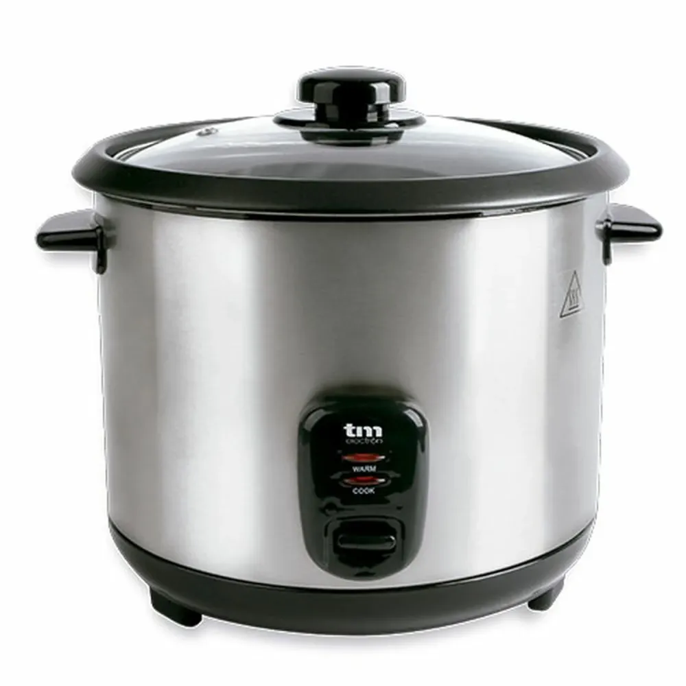 cuiseur à riz TM Electron Acier verre Acier inoxydable 900 W 2,2 L