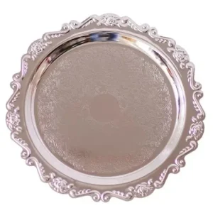 Dessous de Verre - Métal Argenté