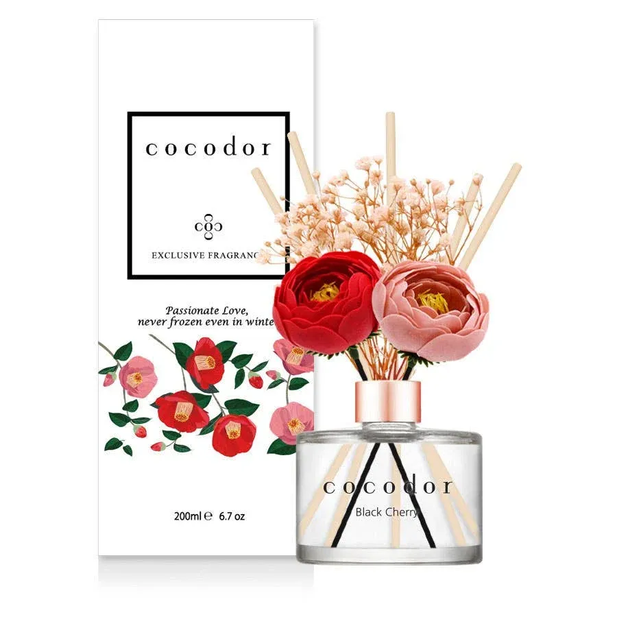 Diffuseur de fleurs de camélia Cocodor / Cerise noire 200ml
