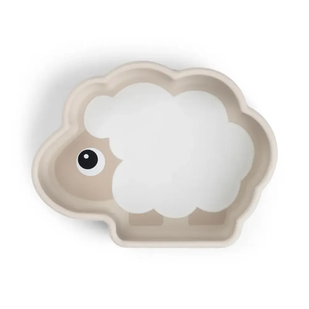 Bol silicone avec ventouse - Sheepy - Sable Done by Deer