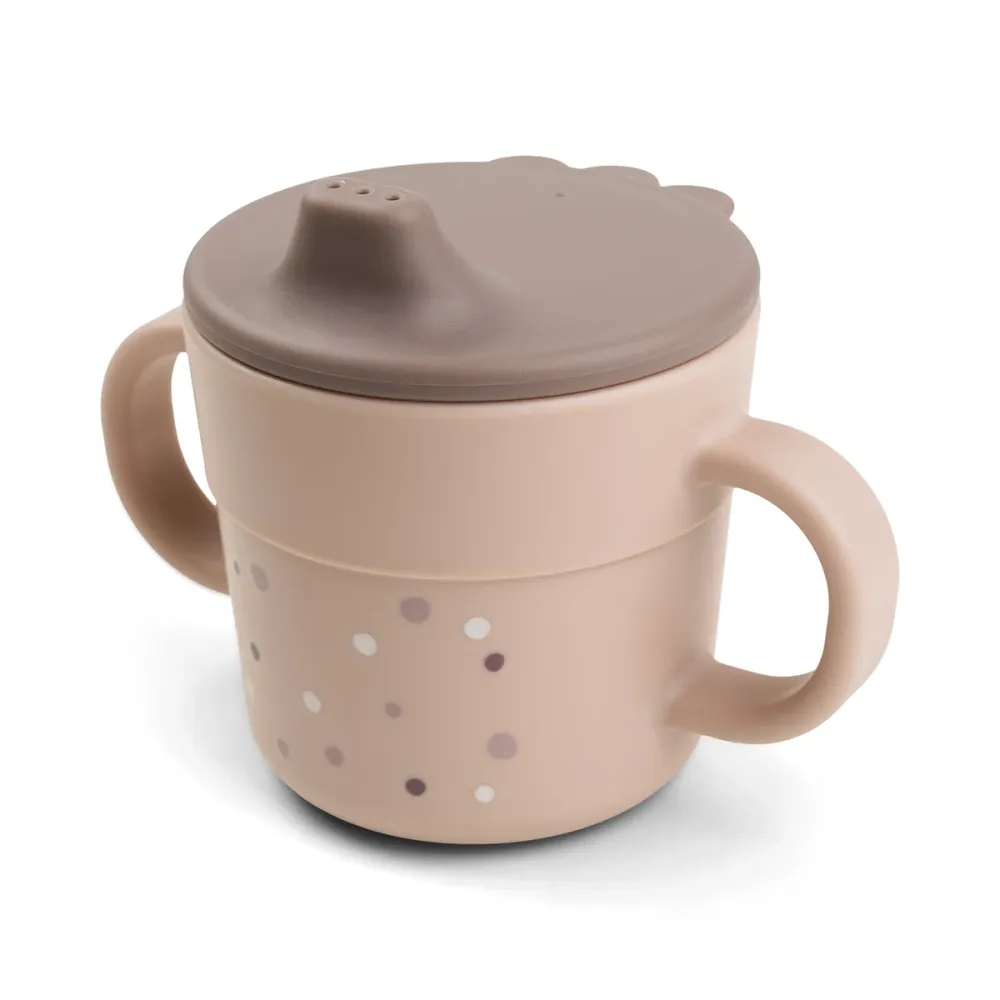 Foodie tasse d'apprentissage - Happy dots - Rose Done by Deer