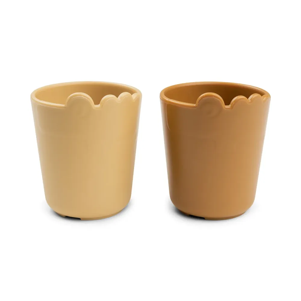 Kiddish tasse lot de 2 - Croco - Moutarde Done by Deer