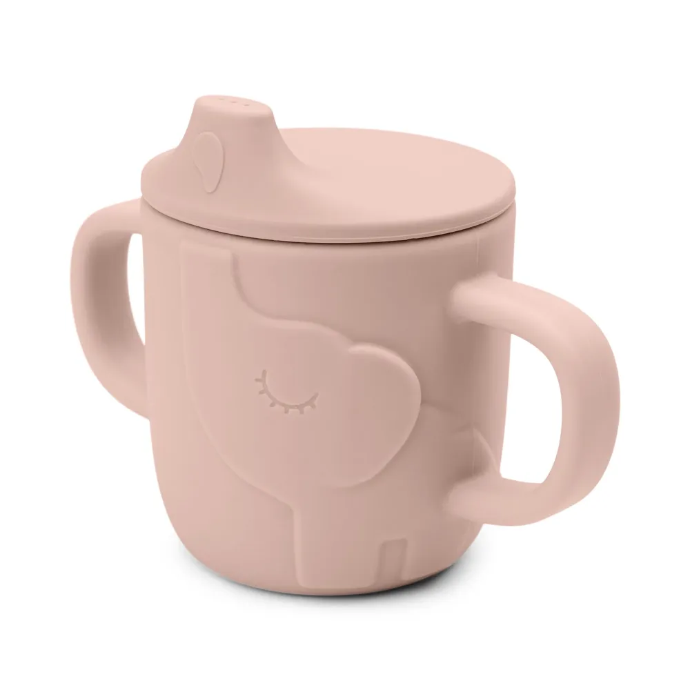 Peekaboo tasse d'apprentissage - Elphee - Rose Done by Deer