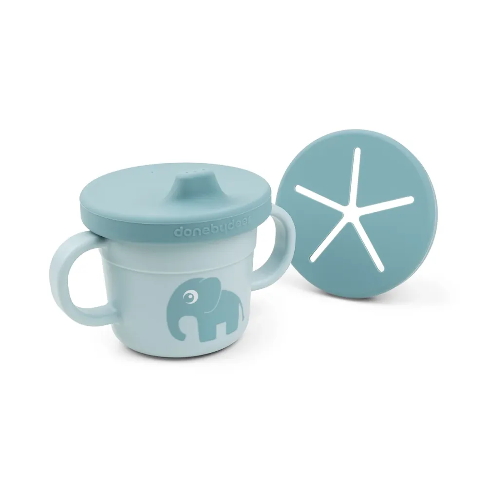 Tasse d'apprentissage pour foodie - Elphee - Bleu Done by Deer