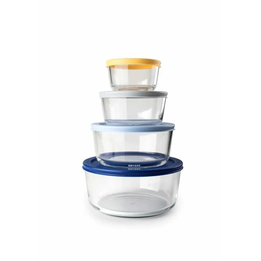 Ensemble de 4 Boîtes à Lunch Ibili 689200 Transparent Plastique
