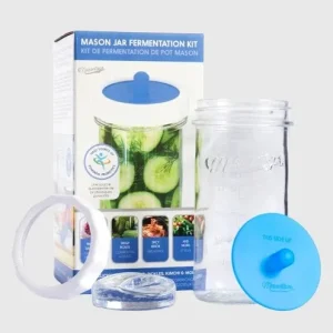 Ensemble de fermentation avec bocal, sas, poids et plus (Pot Mason)