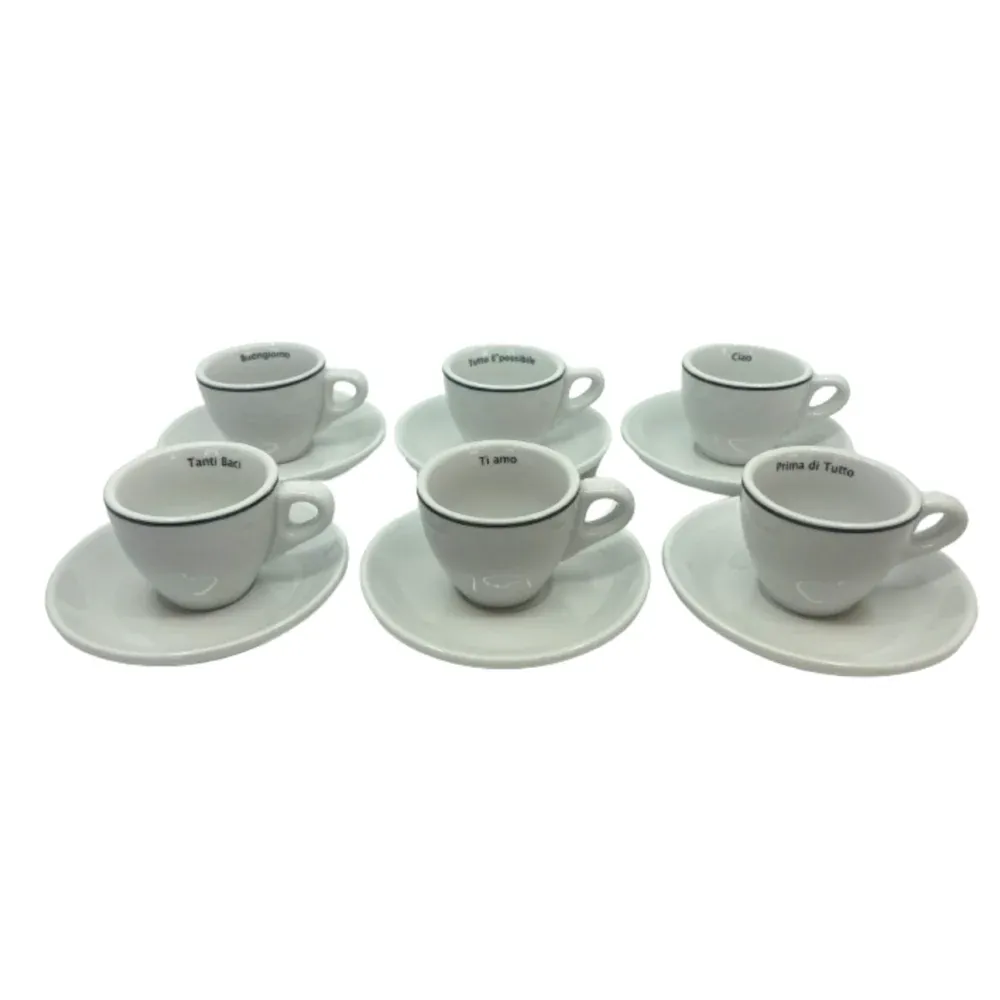 Ensemble de tasses à espresso Parole Faema Montréal