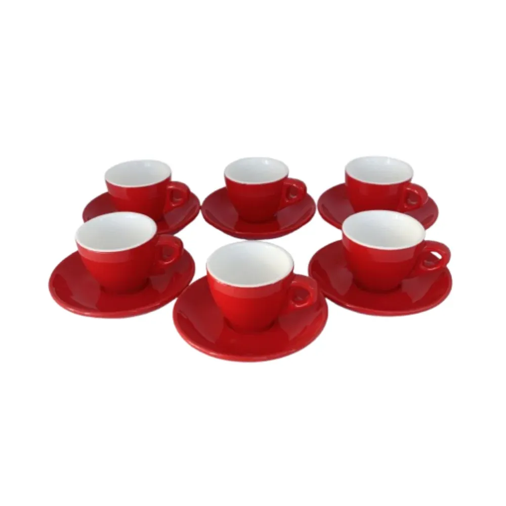 Tasses à Espresso rouges Faema Montréal